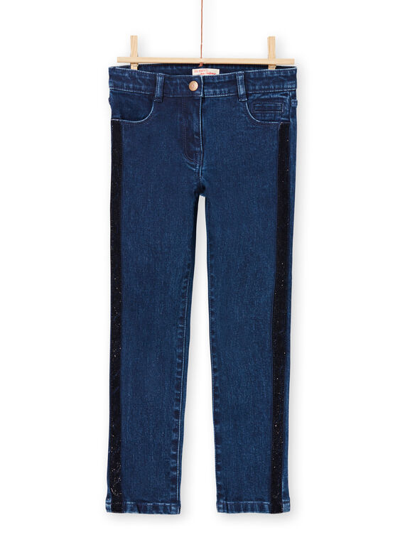 Jeans con fasce glitterate bambina MATUJEAN / 21W901K1JEAP274