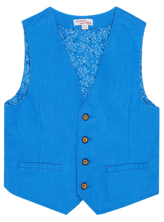 Gilet da completo bambino blu JOSOGIL / 20S90281GSM201