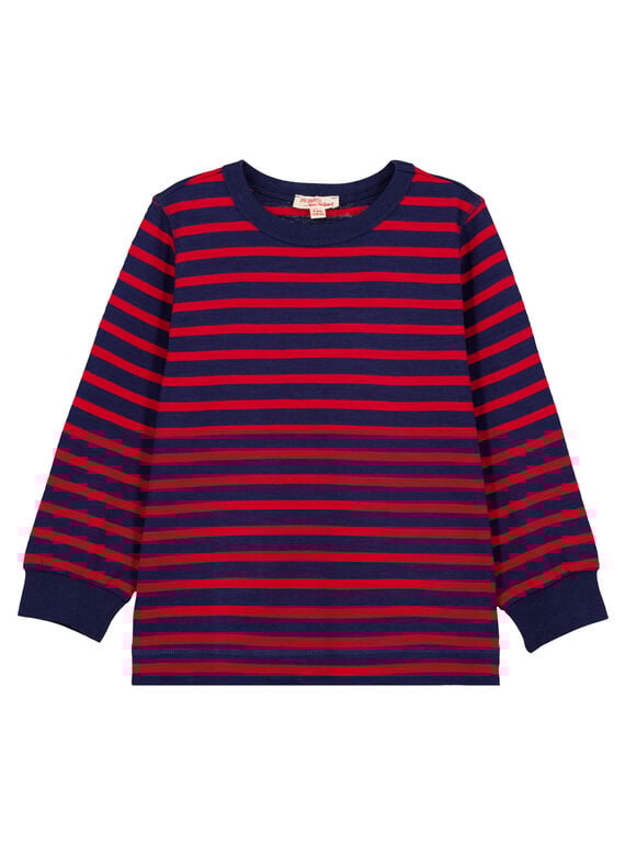 T-shirt Maniche lunghe a righe granata GOJOTIRIB4 / 19W90241D32F518