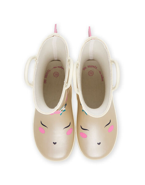 Stivaletti da pioggia iridescenti motivo unicorno PAPLUICORN / 22XK3513D0C954