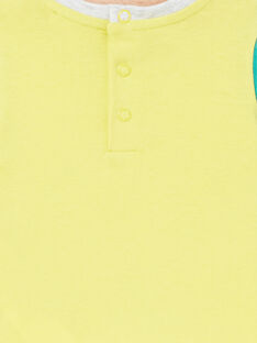 T-shirt gialla neonato LUVITI3 / 21SG10U1TMCB115