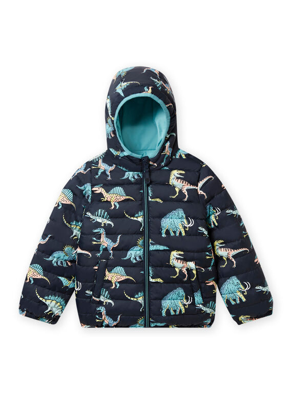 Giubbotto matelassé double face stampa dinosauri bambino NOGROBLOU / 22S902D2BLO705