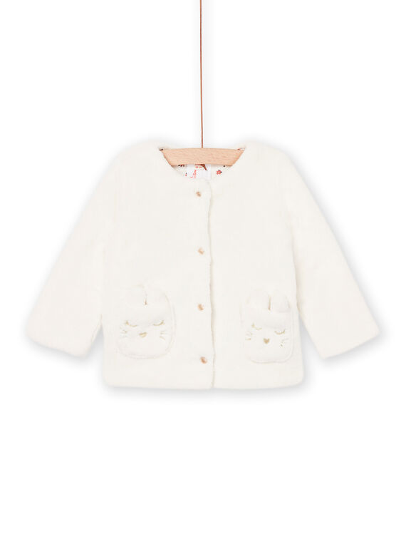 Cardigan double face ecrù PIJOCAR1 / 22WG09D2CAR001