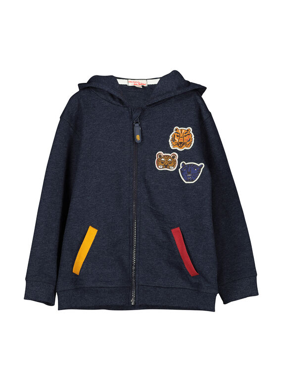 Cardigan con cappuccio e cerniera bambino FOBAGIL / 19S90261GIL070