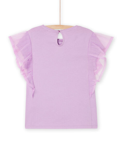 T-shirt lavanda con stampa zebrata RASOTI / 23S90121TMC326