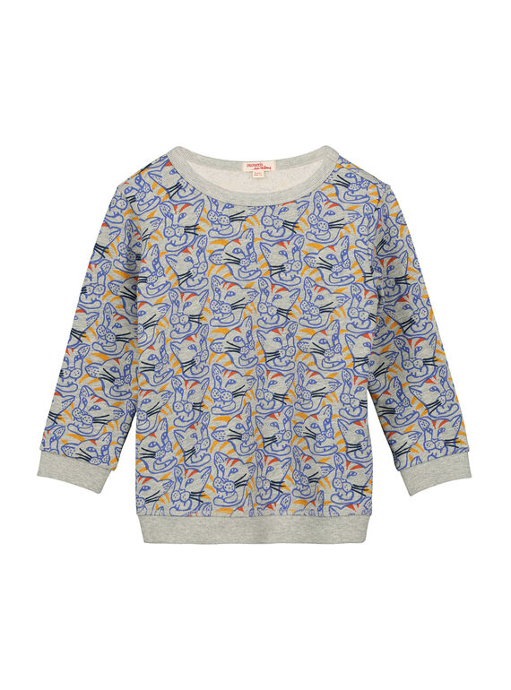 Felpa con stampa fantasia bambino FOJOSWE2 / 19S90232SWBJ908