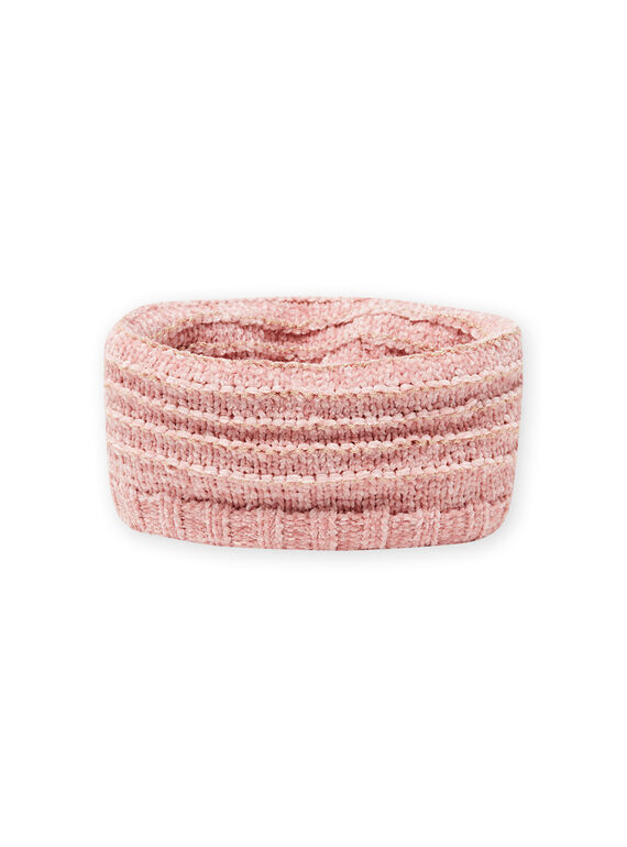Scaldacollo rosa in ciniglia bambina MYAROSNOO / 21WI0154SNOD332