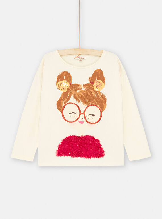 T-shirt ecrù a maniche lunghe SALOTEE2 / 23W901R1TML003