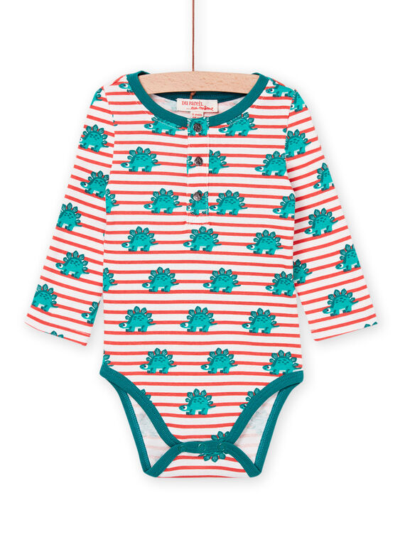 Body maniche lunghe con stampa dinosauro PUPRIBOD / 22WG10P1BODE405