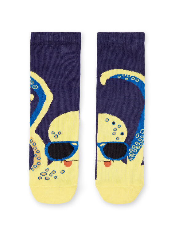 Calze blu e gialle bambino LYONAUCHO2 / 21SI02P2SOQ070
