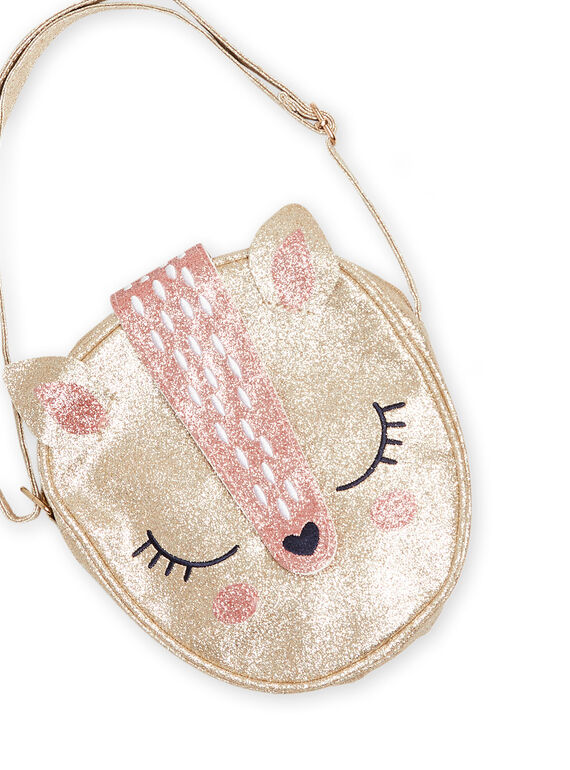 Borsa dorata cerbiatto bambina MYANOBAG / 21WI01Q1BESK008