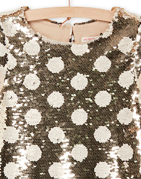 Abito con stampa a pois e paillettes RASOROB2 / 23S90121ROBK008