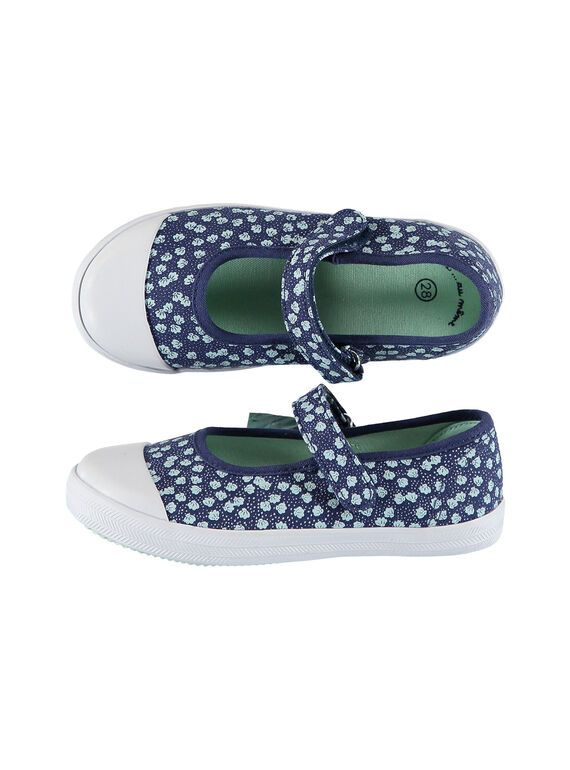Scarpe baby tela con stampa bambina FFBABSHEL / 19SK35B1D17070
