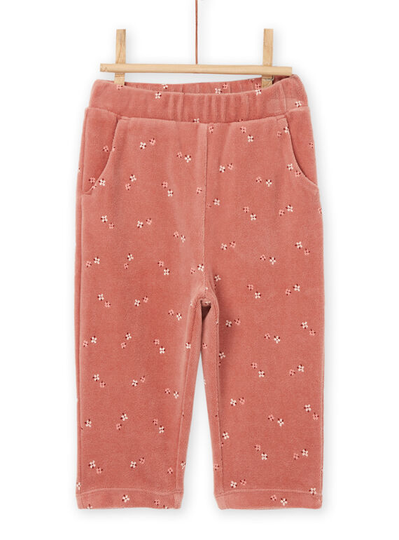 Pantaloni sportivi con stampa a fiori RISUNBAJOG / 23SG09K1JGBI811