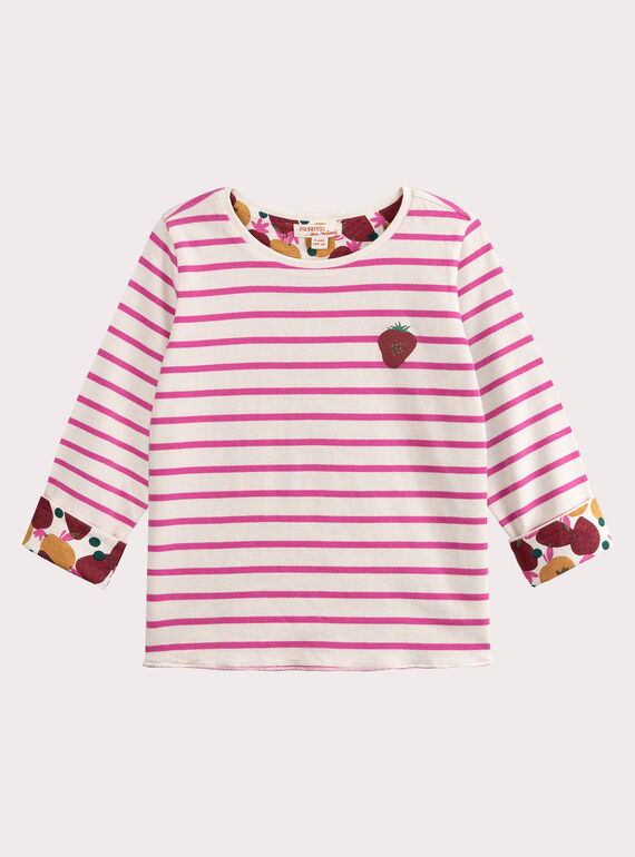T-shirt double face per bambina VAKOTEE2 / 24W90132TML114