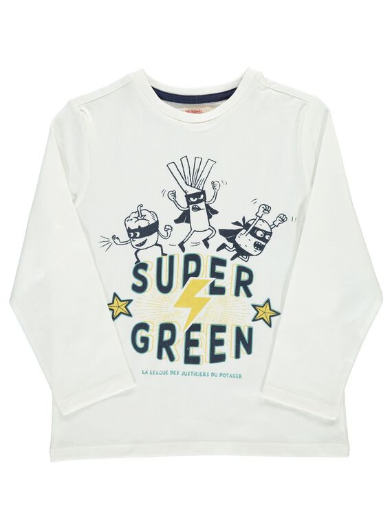 Boys' Super Green long-sleeved T-shirt DOVETEE2 / 18W90272TML001