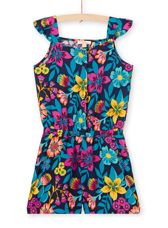 Tutina con spalline a volant e stampa a fiori LAMUMCOMB2 / 21S901Z1CBLC211