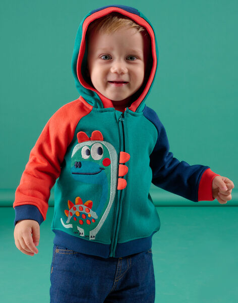 Cardigan con cappuccio multicolore PUPRIGIL / 22WG10P1GIL060