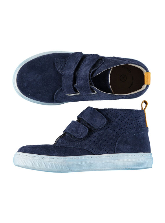Sneakers da città in crosta di pelle bambino FGBASPERF / 19SK3643D3F070