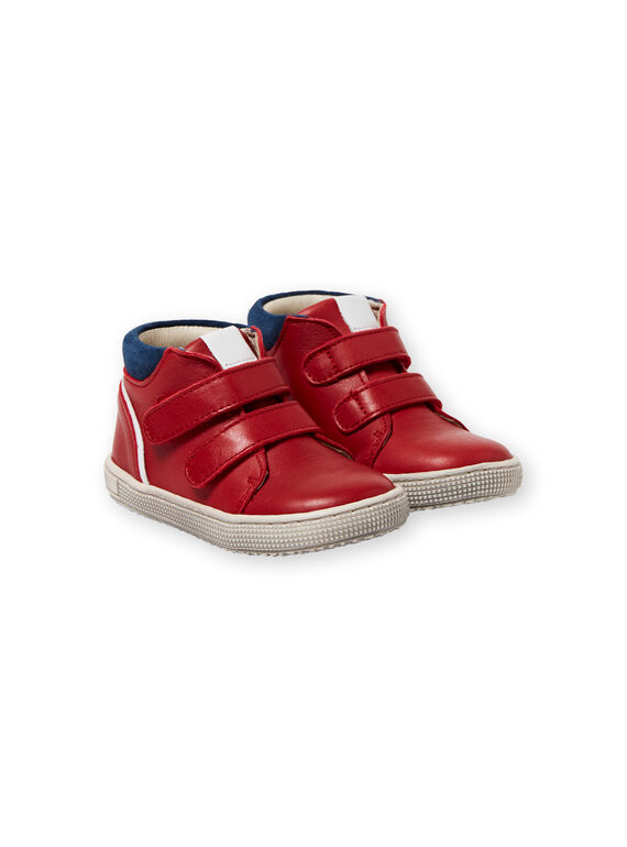 Sneakers rosse e navy neonato LBGBASRED / 21KK3831D3F050