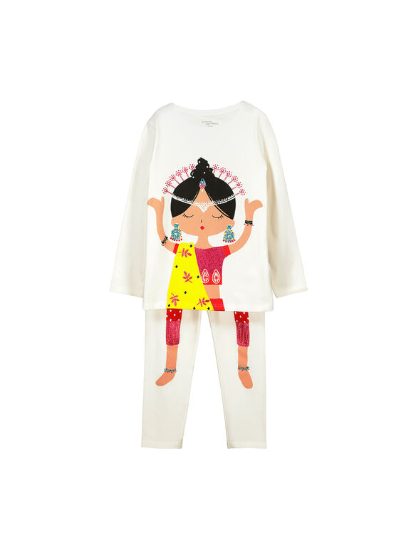 Pigiama in cotone bambina FEFAPYJIND / 19SH1171PYG001