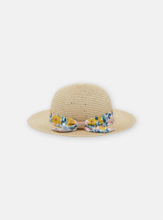 Cappello da cerimonia neutro in paglia bambina TYAJOHAT1 / 24SI01E3CHA009