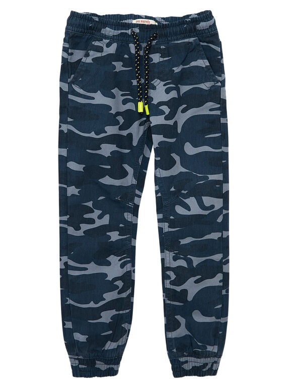 Pantaloni bambino con stampa mimetica stretti alla caviglia JOCLOJEAN / 20S90211JEAP274