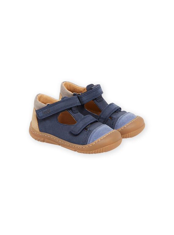 Scarpe baby navy in pelle RUSALBOBLU / 23KK3853D13070