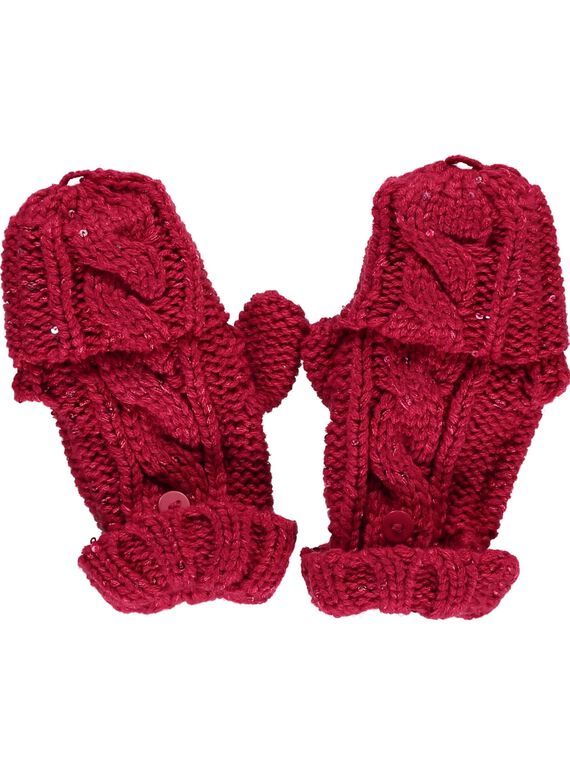 Girls' sequin fingerless gloves and mittens DYAVIOGAN / 18WI01H1GAND302