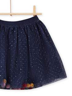 Gonna in tulle navy pompon bambina MANOJUP2 / 21W901Q1JUP070