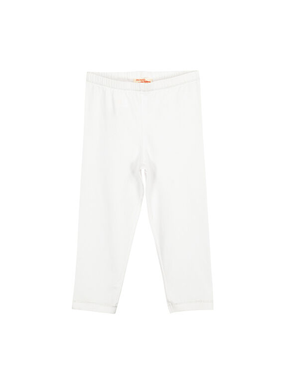 Leggings bianchi bambina FYAJOLEG7 / 19SI01G1D26000