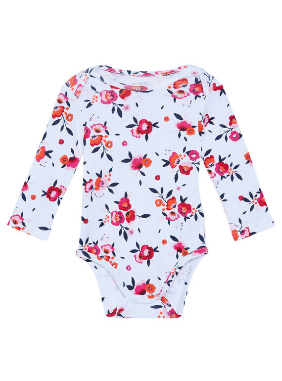 Body neonata maniche lunghe con stampa a fiori JEFIBODAOP / 20SH1331BDL000