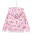 Giacca sportiva rosa con cappuccio PAJOHAUJOG3 / 22W901D1JGHH700