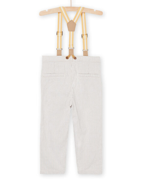 Pantaloni beige con bretelle amovibili RUNEOPAN / 23SG10O1PANI818