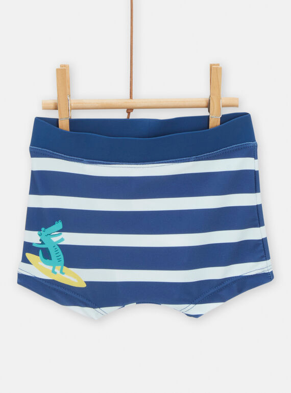 Costume parigamba navy con stampa a righe neonato TYUMERUV1 / 24SI10G3MAI070