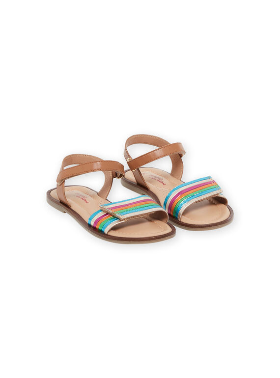Sandali cammello in pelle RASANDCOLOR / 23KK3562D0E804