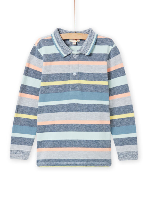 Polo a righe colorate bambino NOMOPOL / 22S902N1POL622