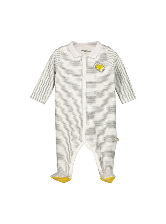 Pigiamino in velluto neonato unisex FOU1GRE3 / 19SF0513GRE099