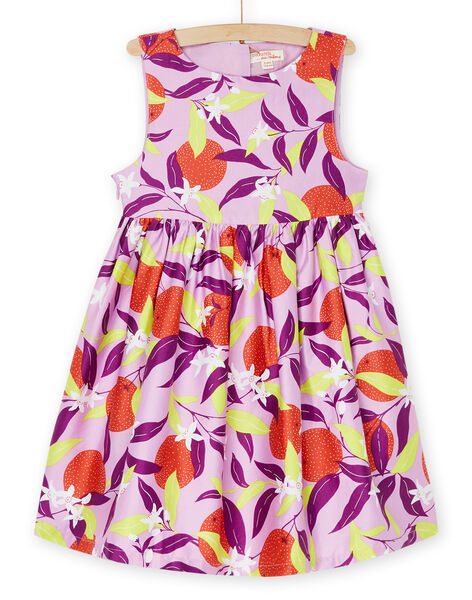 Abito lavanda con stampa a fiori RANEOROB1 / 23S901O4ROB326