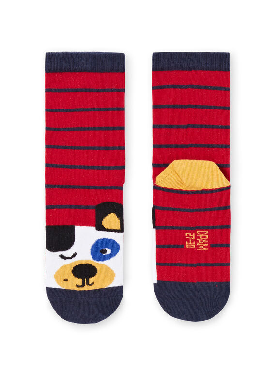 Calze a righe con motivi cani bambino MYOMIXCHO / 21WI02J1SOQ505
