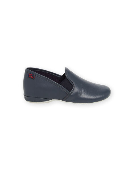 Pantofole in pelle navy bambino NOBEAUFILS / 22KK3651D0B070
