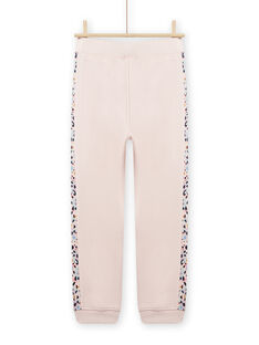Pantaloni sportivi rosa cipria con motivi a macchie bambina NAJOBAJOG3 / 22S90162JGBD327