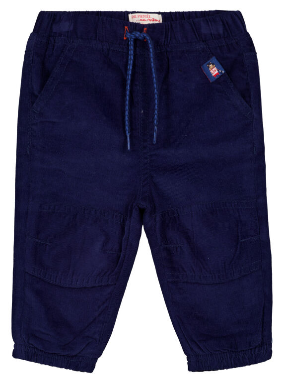 Pantaloni velluto navy neonato GUJOPAN3 / 19WG1034PAN070