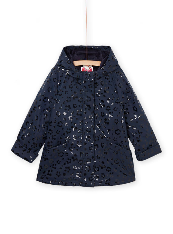 Cappotto impermeabile con cappuccio e stampa leopardata PARAINIMPER / 22W901F1IMP070