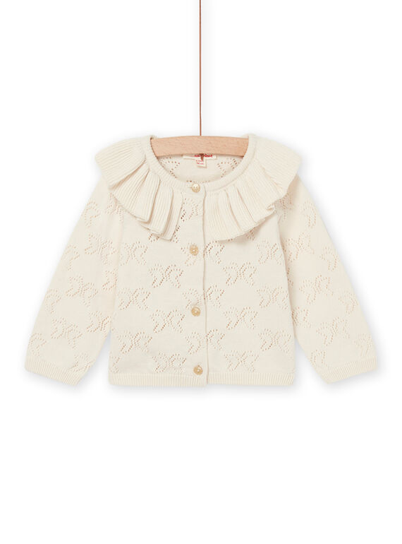 Cardigan con motivi farfalle traforati RIMAGCAR1 / 23SG09T2CAR003