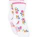 Calze bianche con stampa fiori