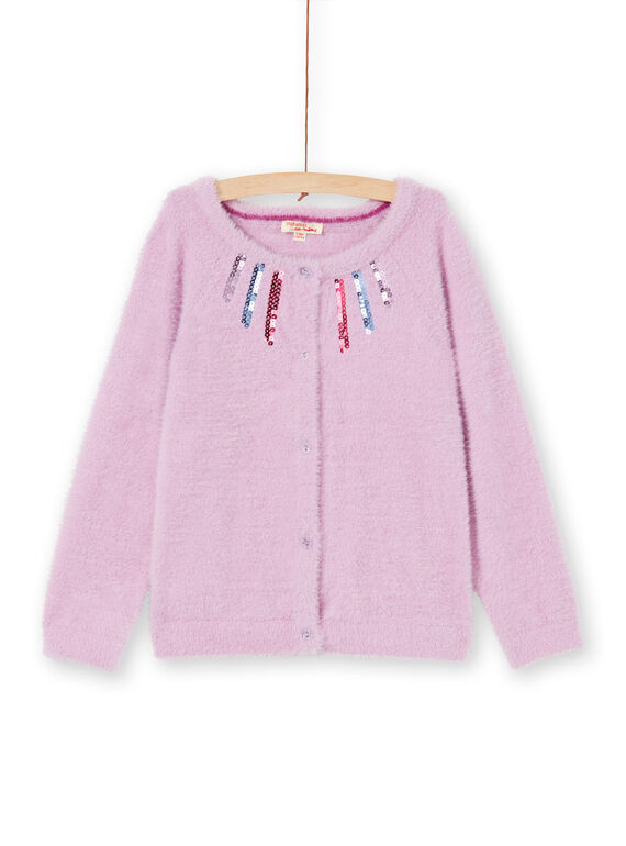 Cardigan maniche lunghe in maglia piuma LABLECAR / 21S901J1CAR320