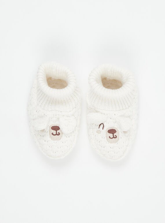 Babbucce panna in maglia SOU1CHOS2 / 23WF4212CHPA001