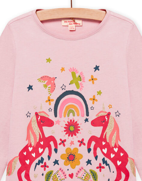 T-shirt rosa con motivo unicorno fantasia bambina NAVITEE1 / 22S901M1TMLD326