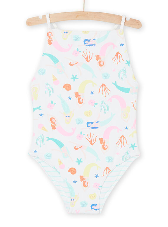 Costume intero bianco con stampa sirene RYAMER2 / 23SI01R7MAI000